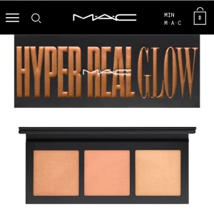MAC hyper real glow palette - OÖPPNAD Highlight-palette i färgen ”Shimmy peach” från MAC. Kan användas som highlighter, blanda med sin blush, ögonskugga eller på kroppen exempelvis. Nypris 515:- på macs hemsida. Perfekt present :) frakt ingår. 