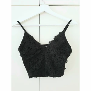  - Black laced crop top from Bik Bok size XS