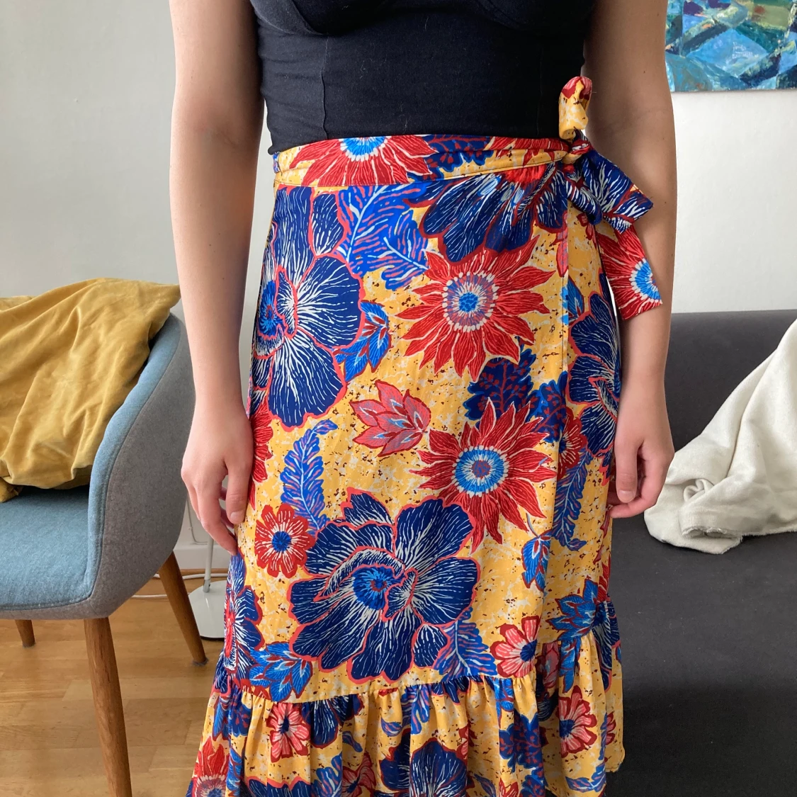 Somrig omlottkjol storlek S