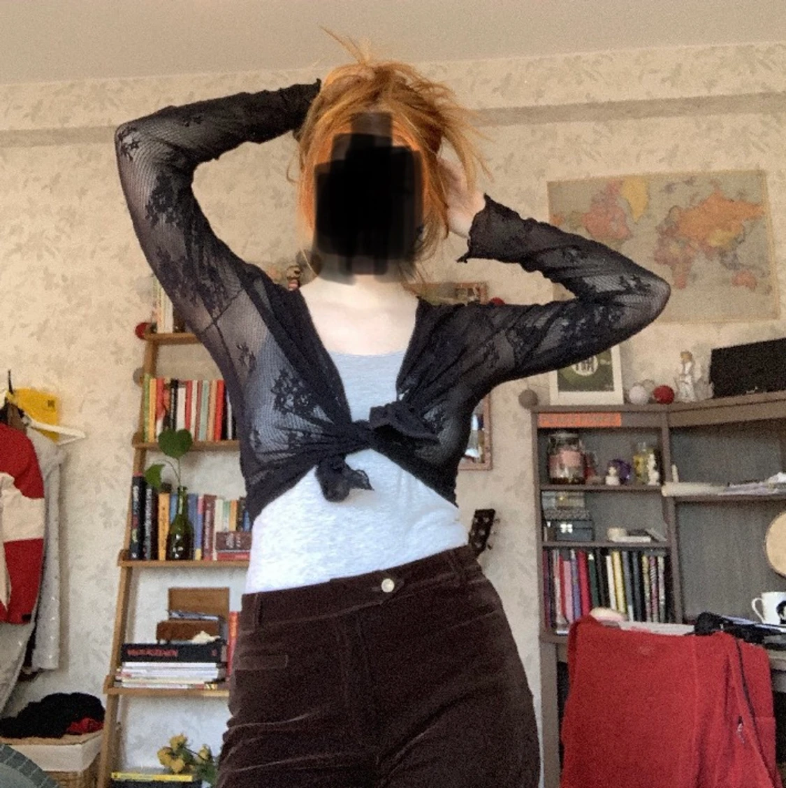 svart nätkofta - 91