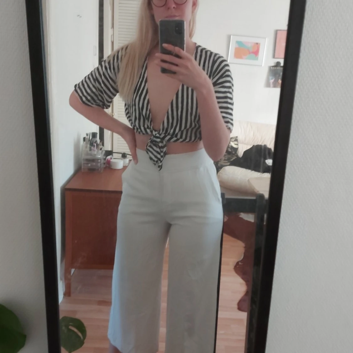 Knytblus från Monki stl M - 90