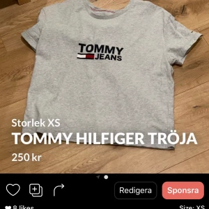 Tommy Hilfiger tröja  - Som ni ser på bilden säljs detta även på andra plattformar!     Köparen står för frakt!