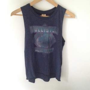 Hollister, blue tank with print 