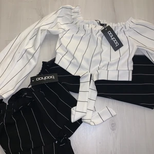 Off shoulder top - Säljer två jätte fina off shoulder toppar! Helt nya, prislappen sitter kvar! Köpta från Boohoo! 70kr/st elr båda för 120kr💖 stl 36