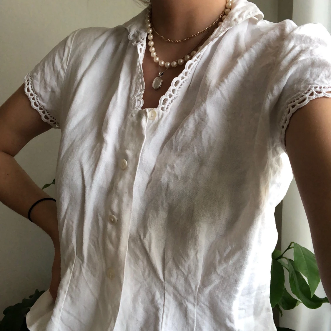 Vintage linneblus - 90