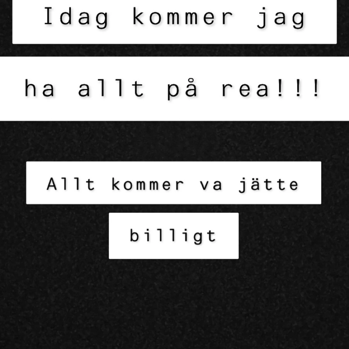 Allt på rea idag!