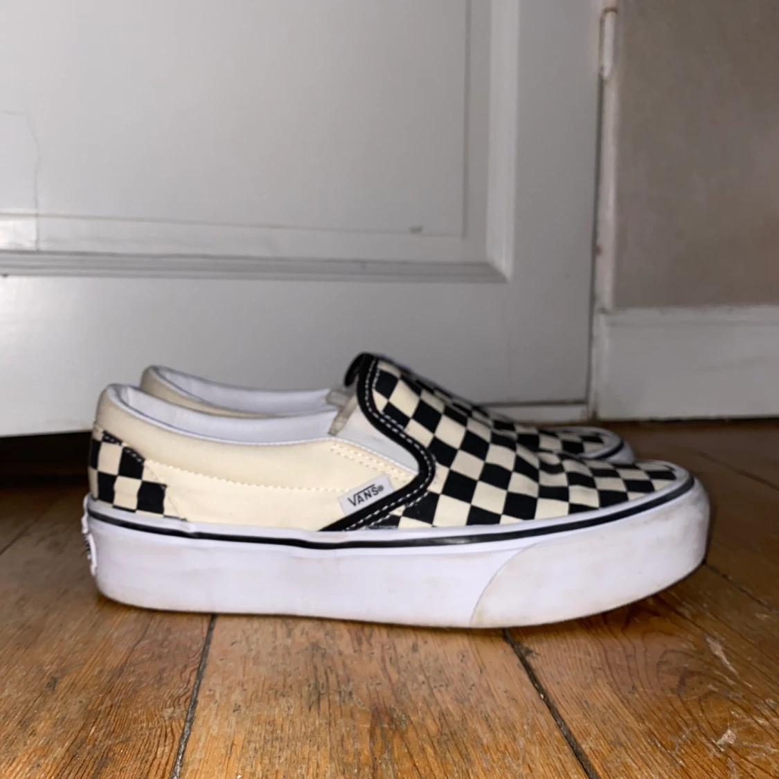 Vans platform black/white Slip-On