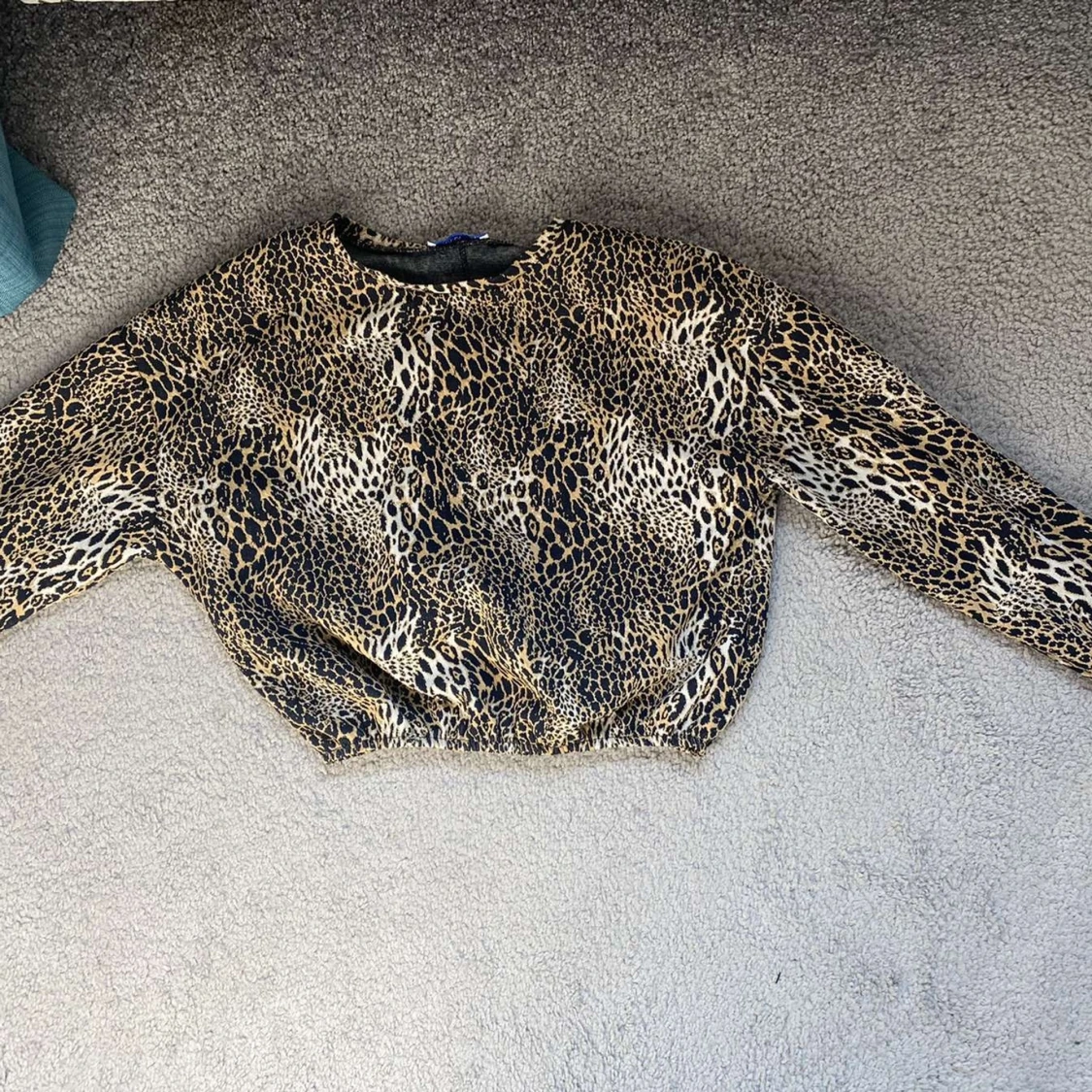 Leopardmönstrad tröja Zara, strl S - 90