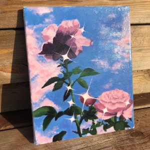 Super fin och detaljerad målning på canvas💗✨ - Handmålat verk med glosslack ✨