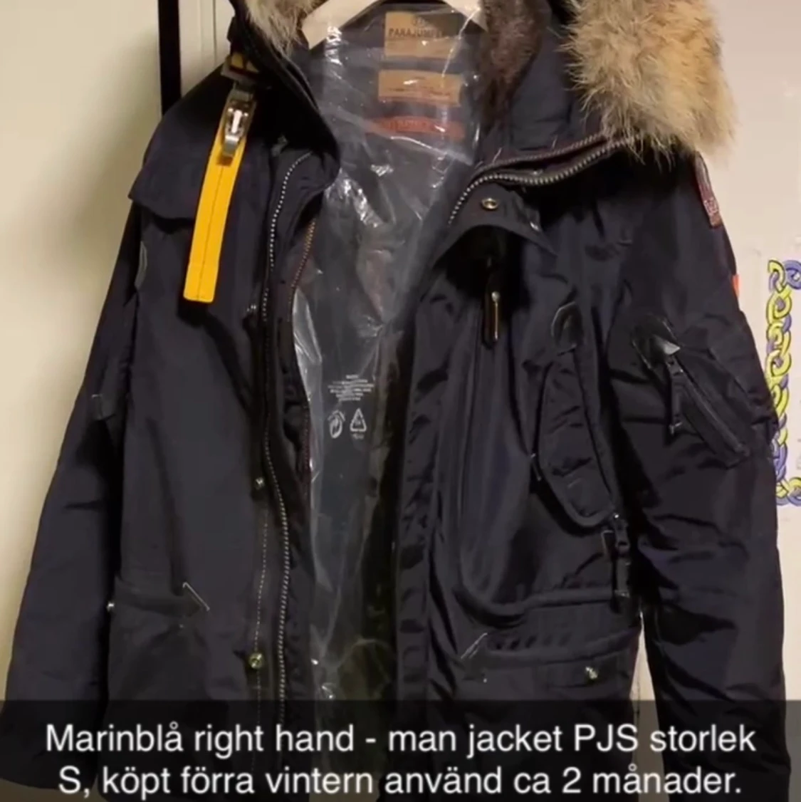 Parajumper storlek S, marinblå.