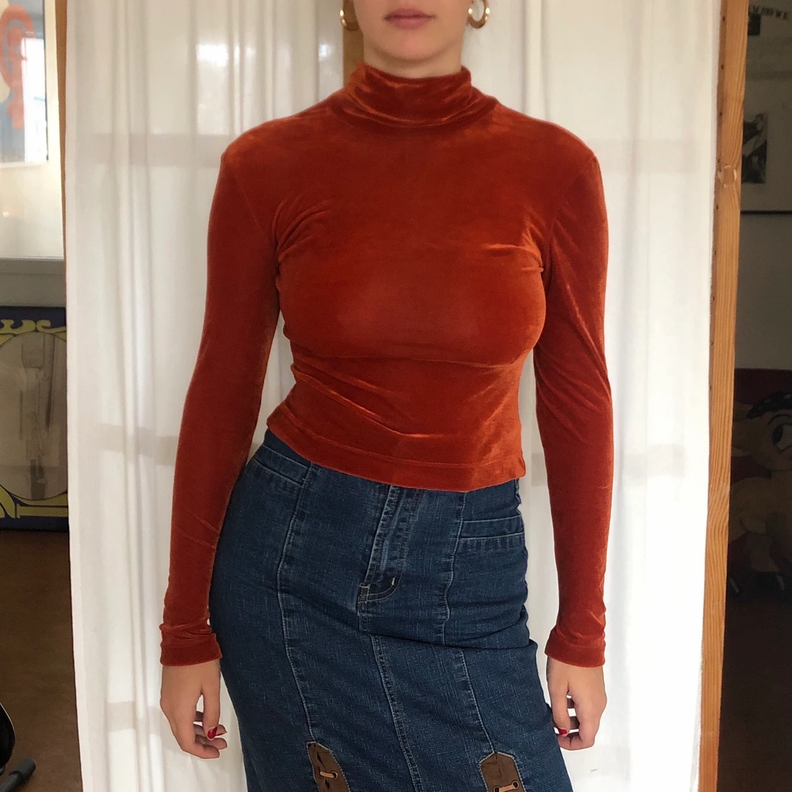  Elegant och unik sammetspolo - 90