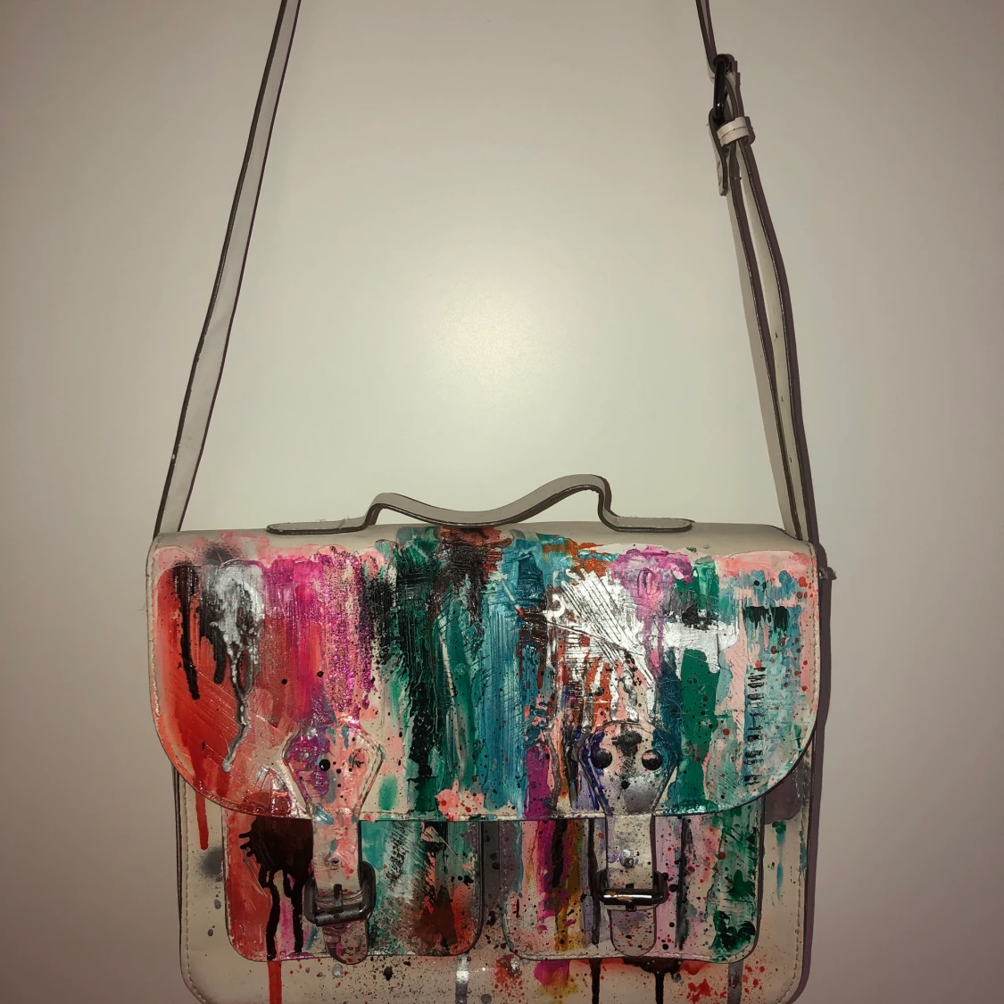 Handmålad handväska