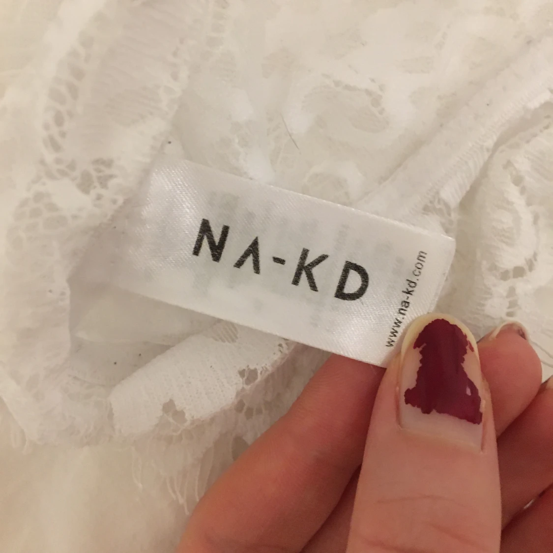 Vit spetsbralette - 91