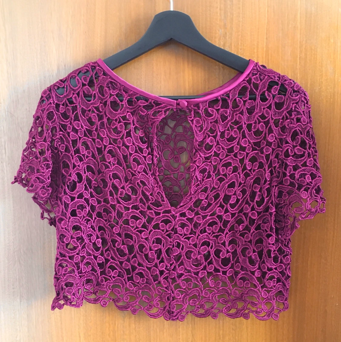 Vinröd spetstopp - 90