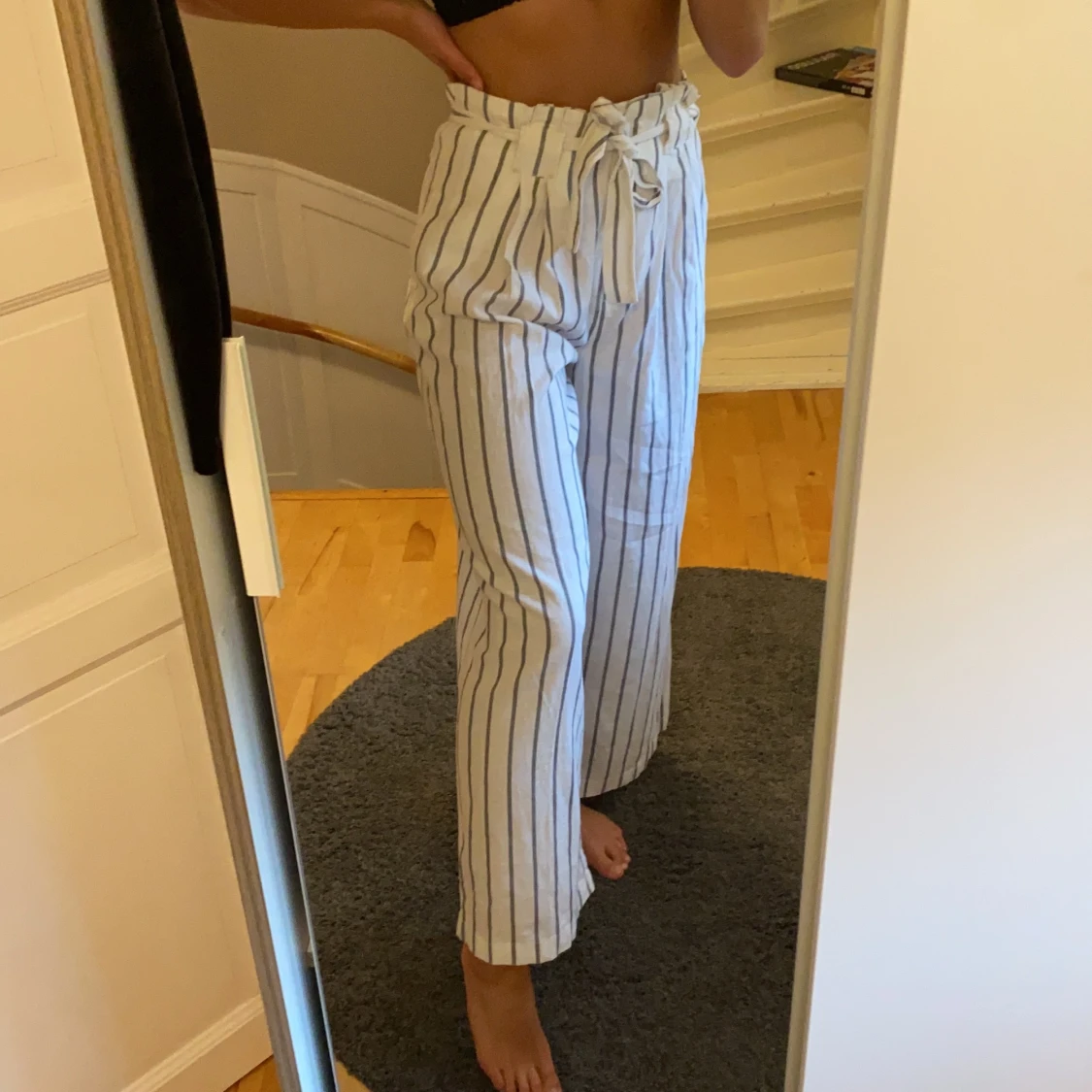 Asos randiga drömbyxor, strl 38