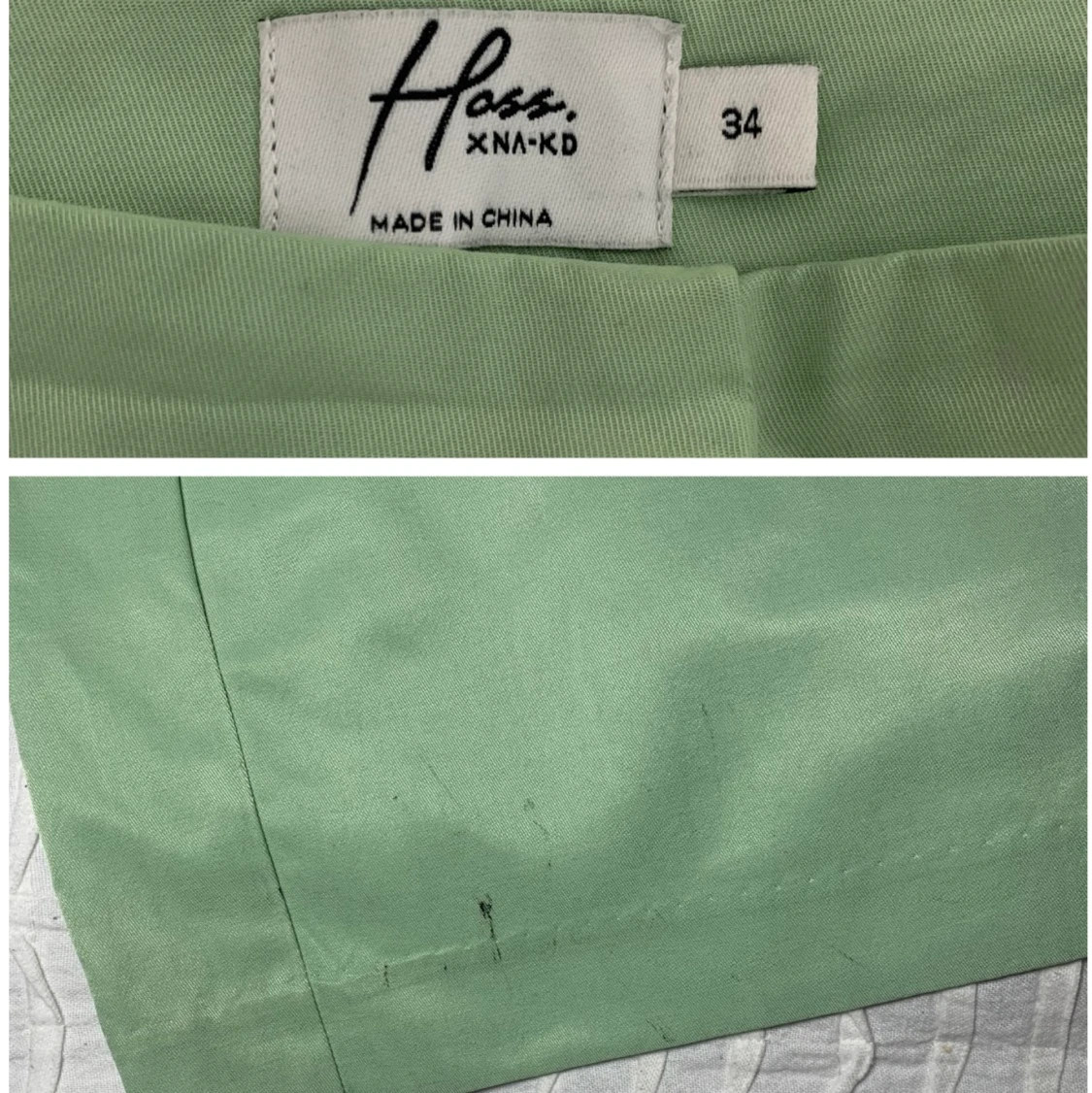 Gröna byxor med vida ben från NAKD - 91