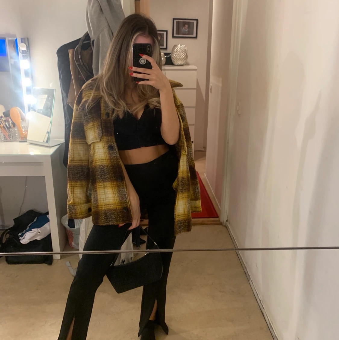 Check wool shacket - 90