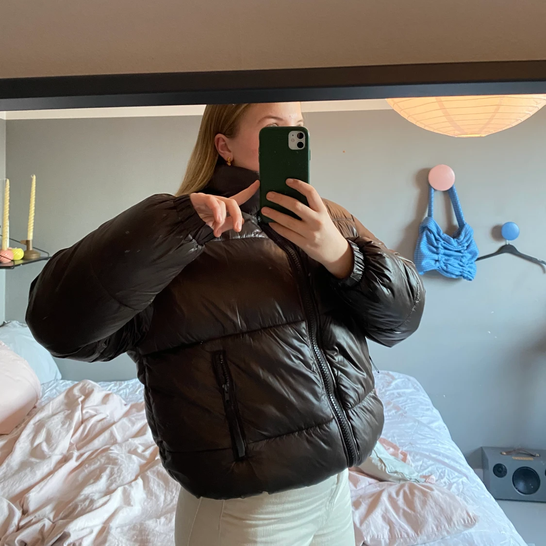 Brun Weekday pufferjacket