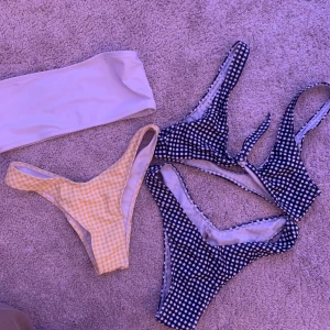 bikinis från shein - den gula/vita är i storlek XS, svarta är i storlek S. Bra skick och tvättade obviusly. 100kr/st 