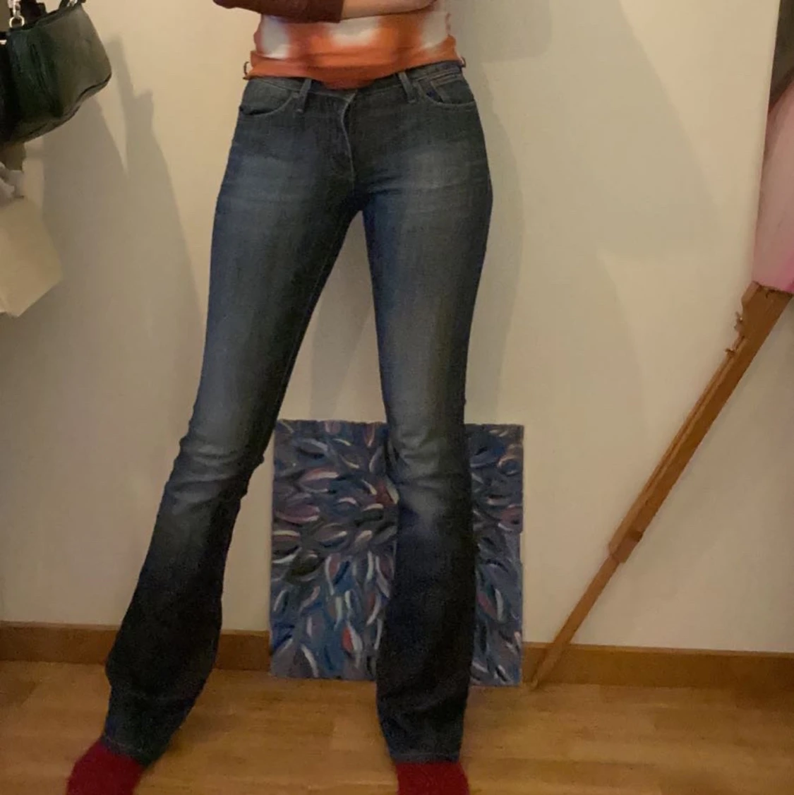 Lågmidjade bootcut - 90