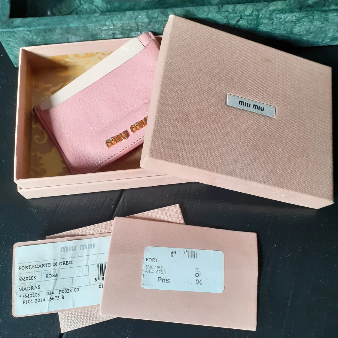 Miu miu korthållare Äkta