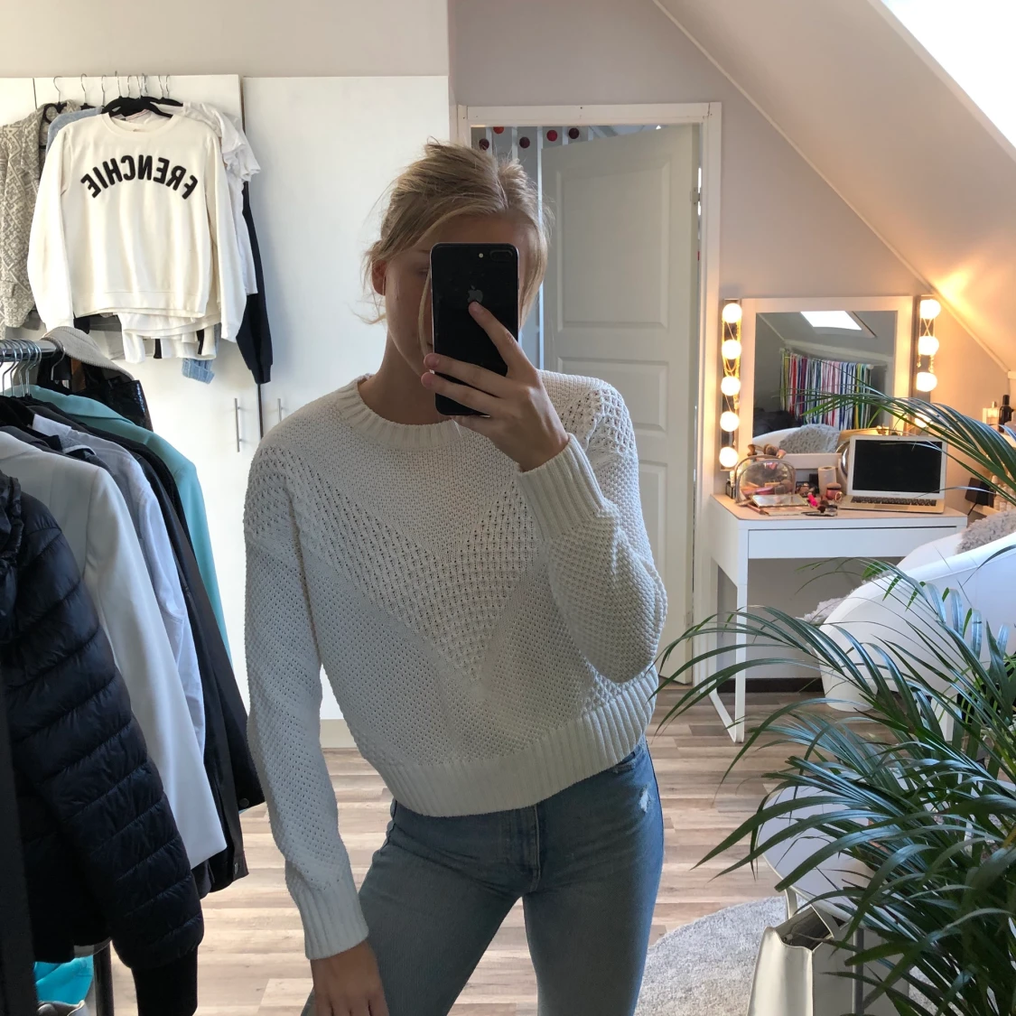 Tjocktröja, h&m, strl xs - 90