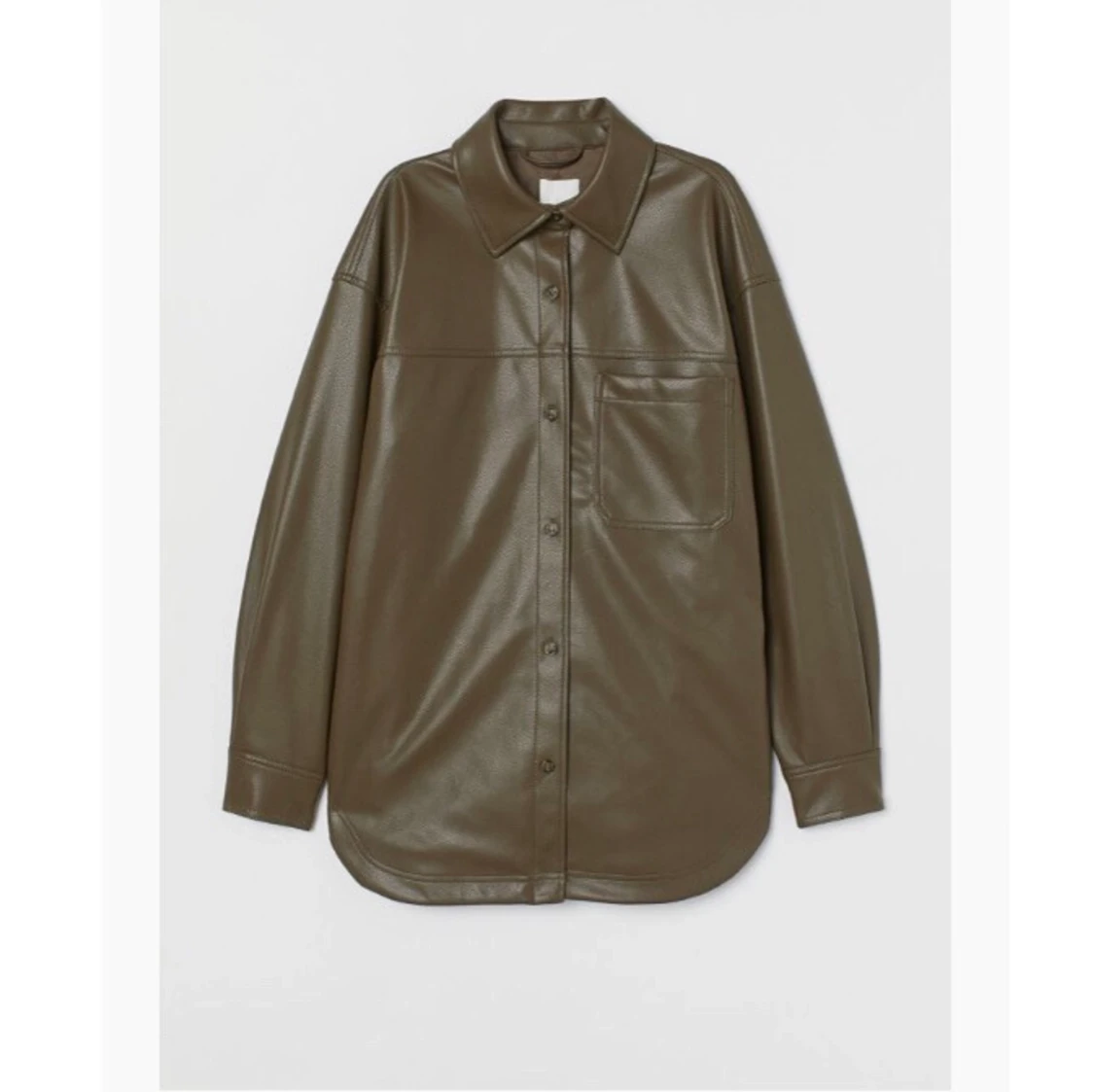 Grön jacka i fake läder - 91