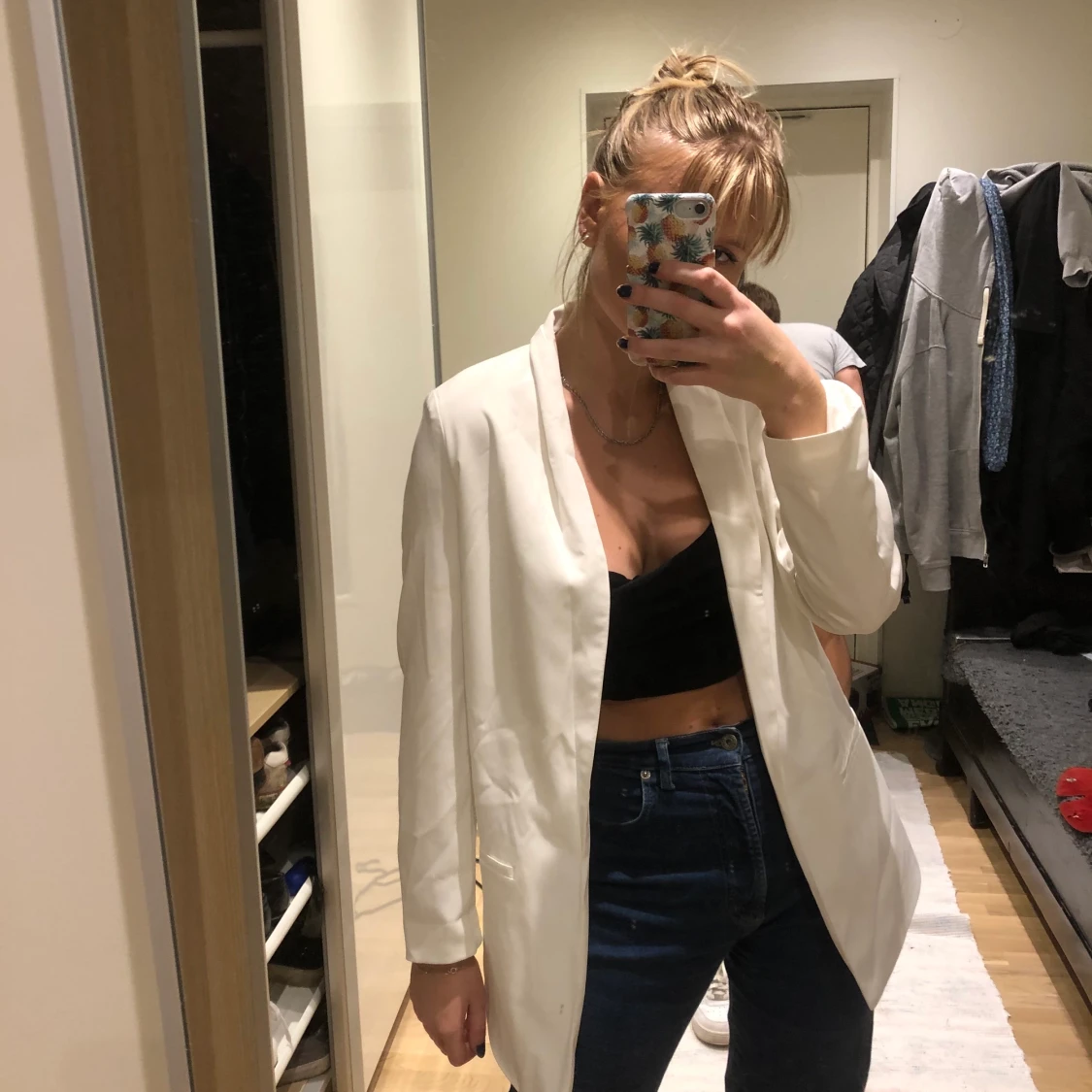Vit blazer  - 90
