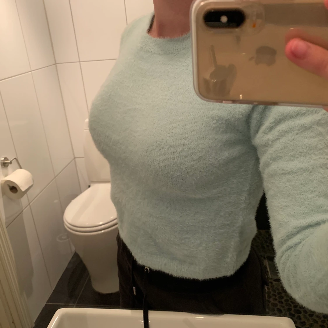 Blå tröja från pull&bear stl s