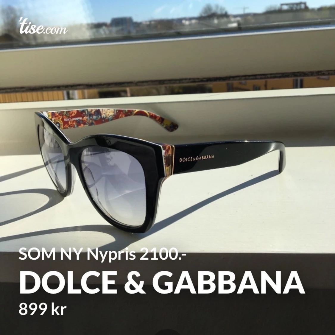 Dolce & Gabbana solglasögon nypris 2100.