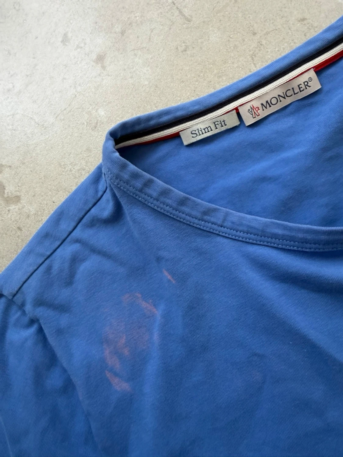 Blå Moncler t-shirt med logga - 2