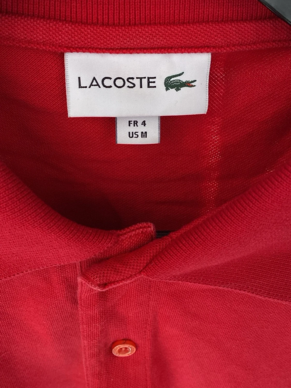 Röd pikétröja från Lacoste - 3