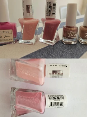 nagellack essie gel couture mfl - Flera nagellack i olika rosa, nude och bruna nyanser. Från Essie mfl, två lack från Depend 7day och ett veganskt rosa lack från All Kind. Perfekt för dig som gillar naturliga och trendiga färger.