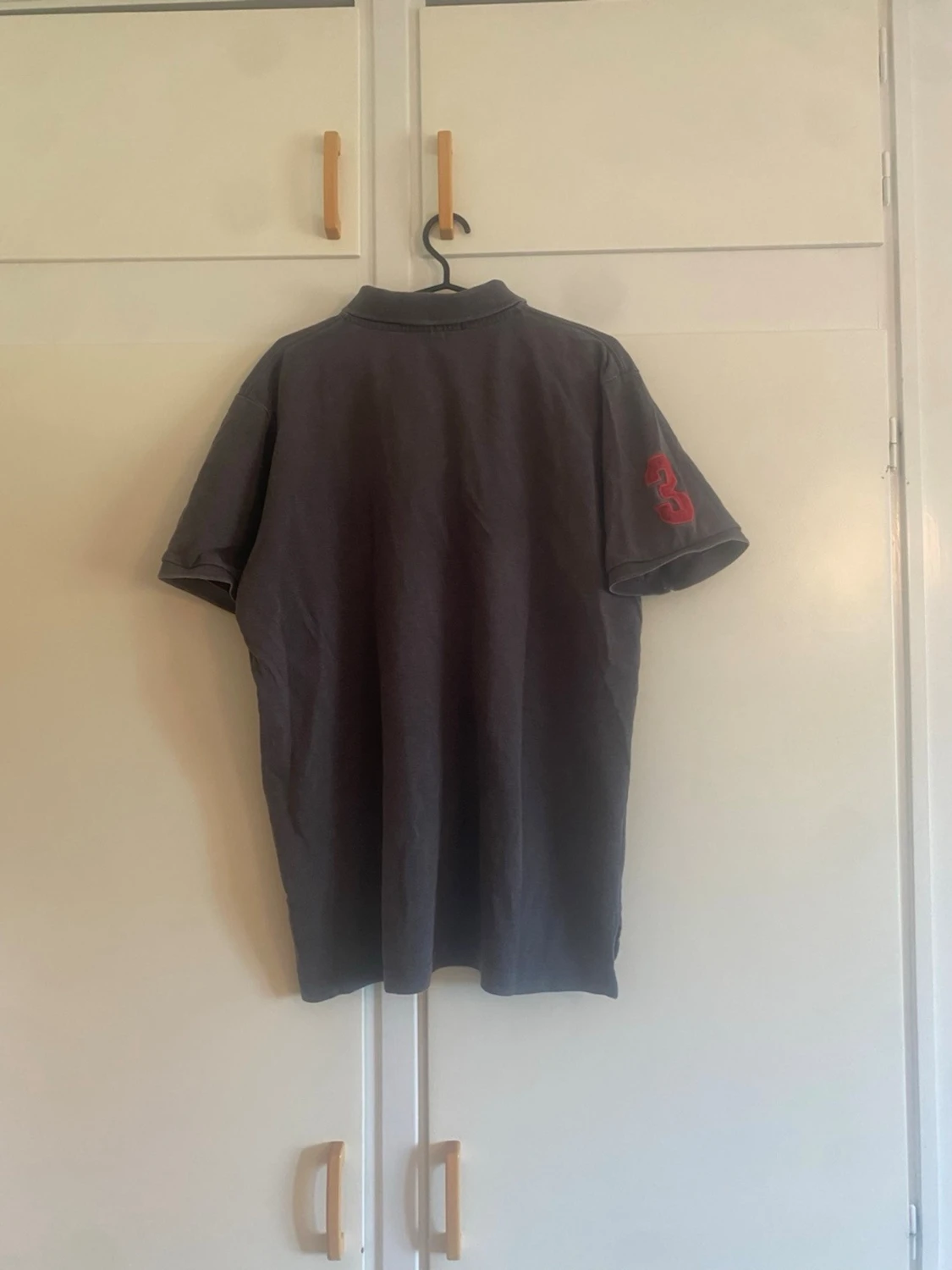 U.S. Polo Assn. grå pikétröja, storlek L - 1