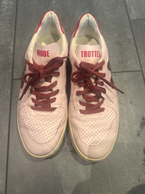 VEJA - LIMITED EDITION - Fina Veja skor i Limited Edition upplagan ”First Lady - Mode Trotter”. Finns endast 1000par av dessa världen över vilket ger dom ett  unikt utseende. De är lite creasade i fram och texten på insidan skon är lite utslitet. Men annars är skon superväl omhändertagen och i gott skick. 