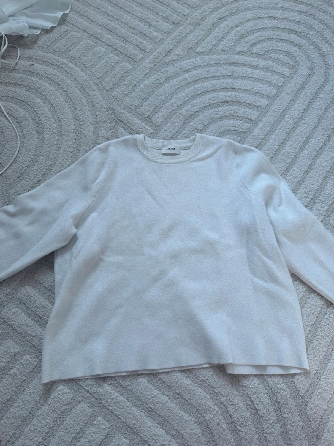 Vit sweatshirt från OBJECT