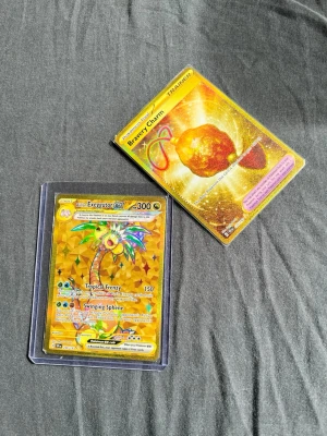 Pokémon kort - Korten är i mint skick det är plast fickorna som får dem att se sämre ut än vad de är 