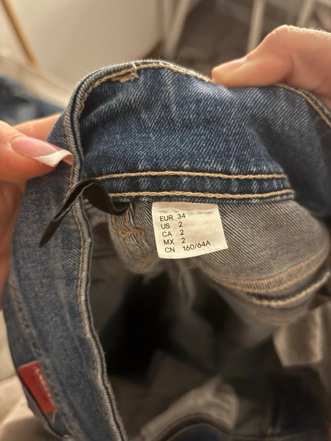 Blå bootcut jeans med slitningar - 3