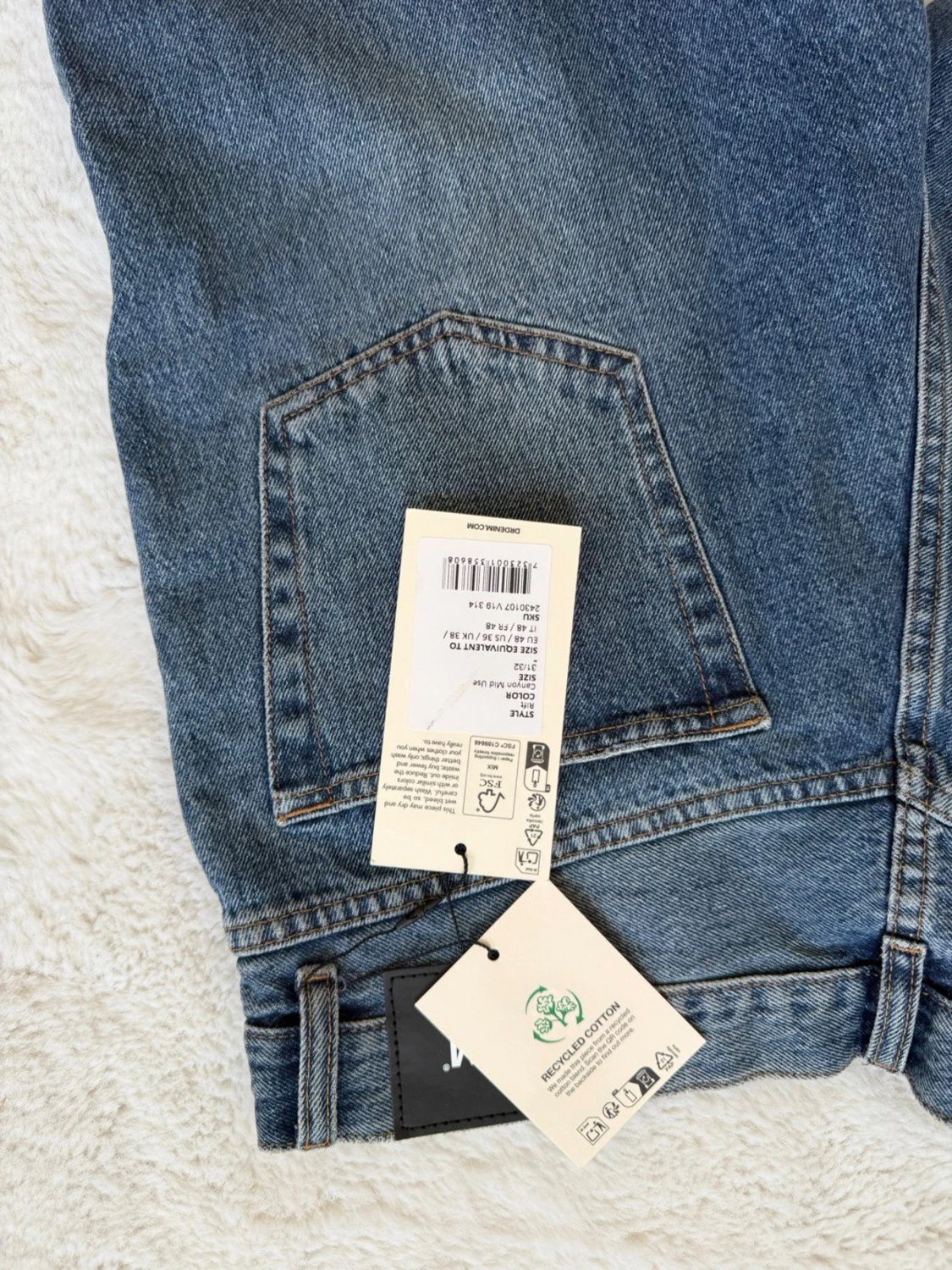 Blåa bootcut jeans - 2