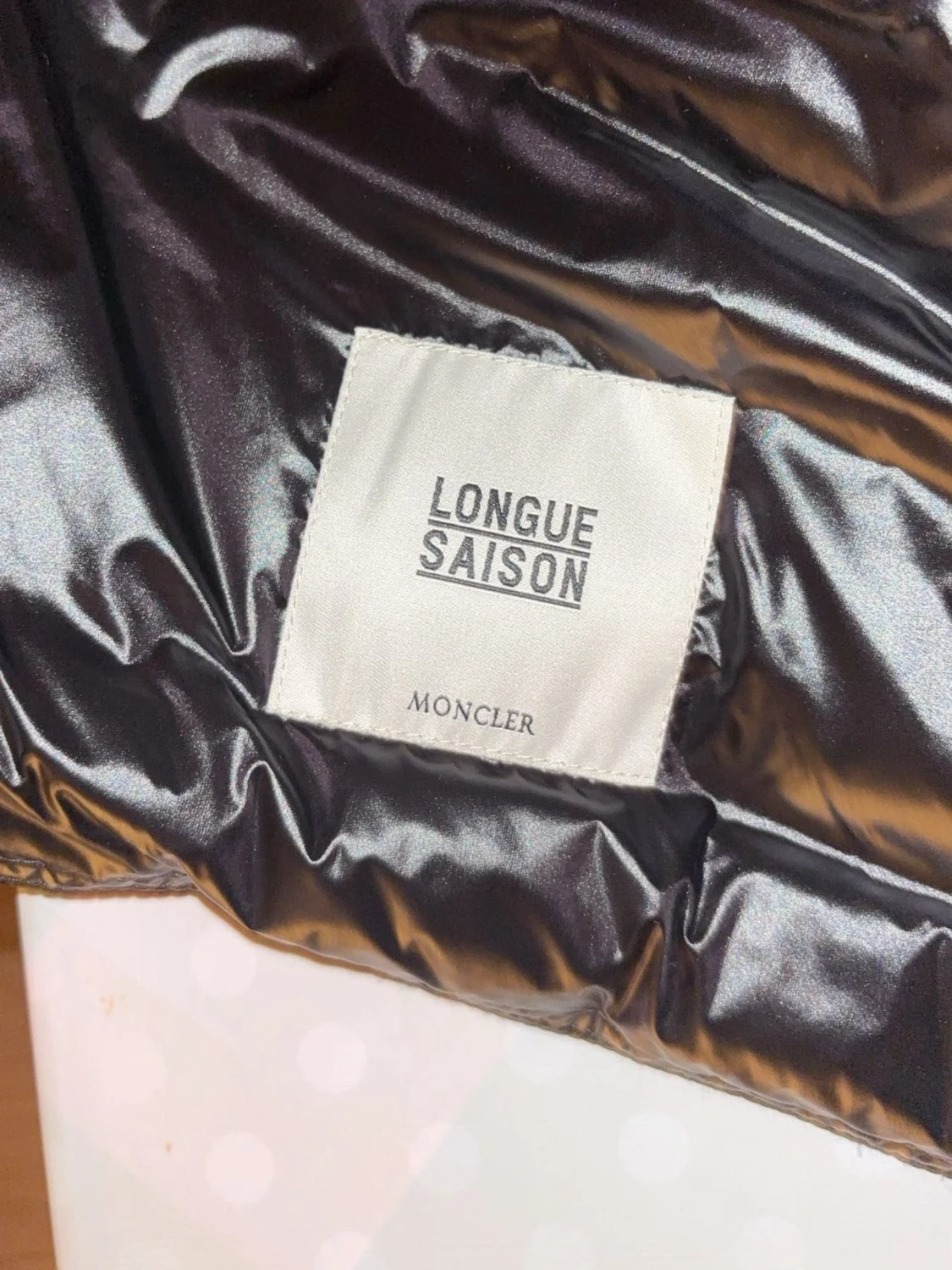 Svart glansig dunväst Moncler - 3