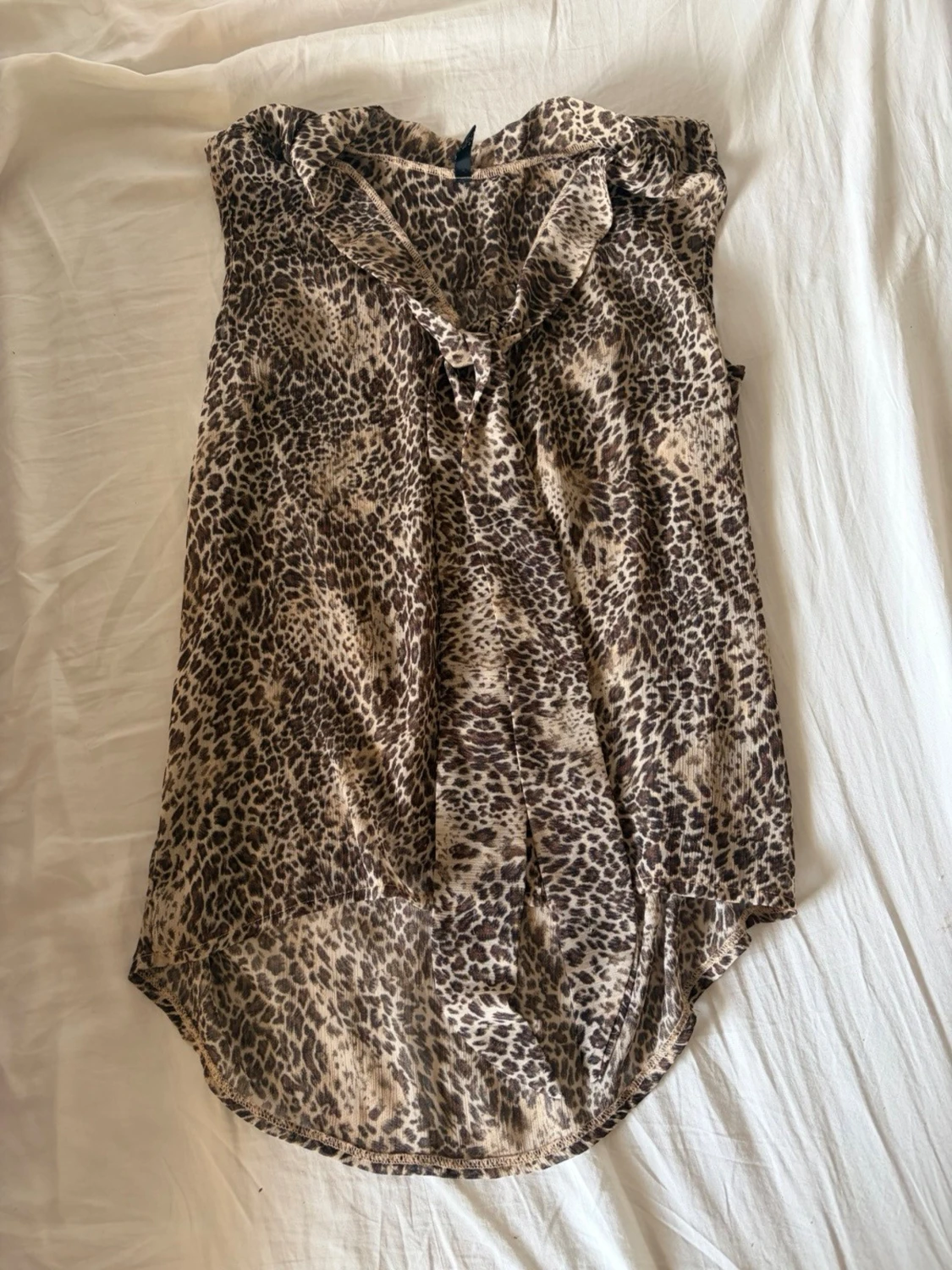 Leopardmönstrad blus - 1