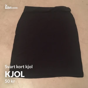 Kjol - Svart kort kjol 