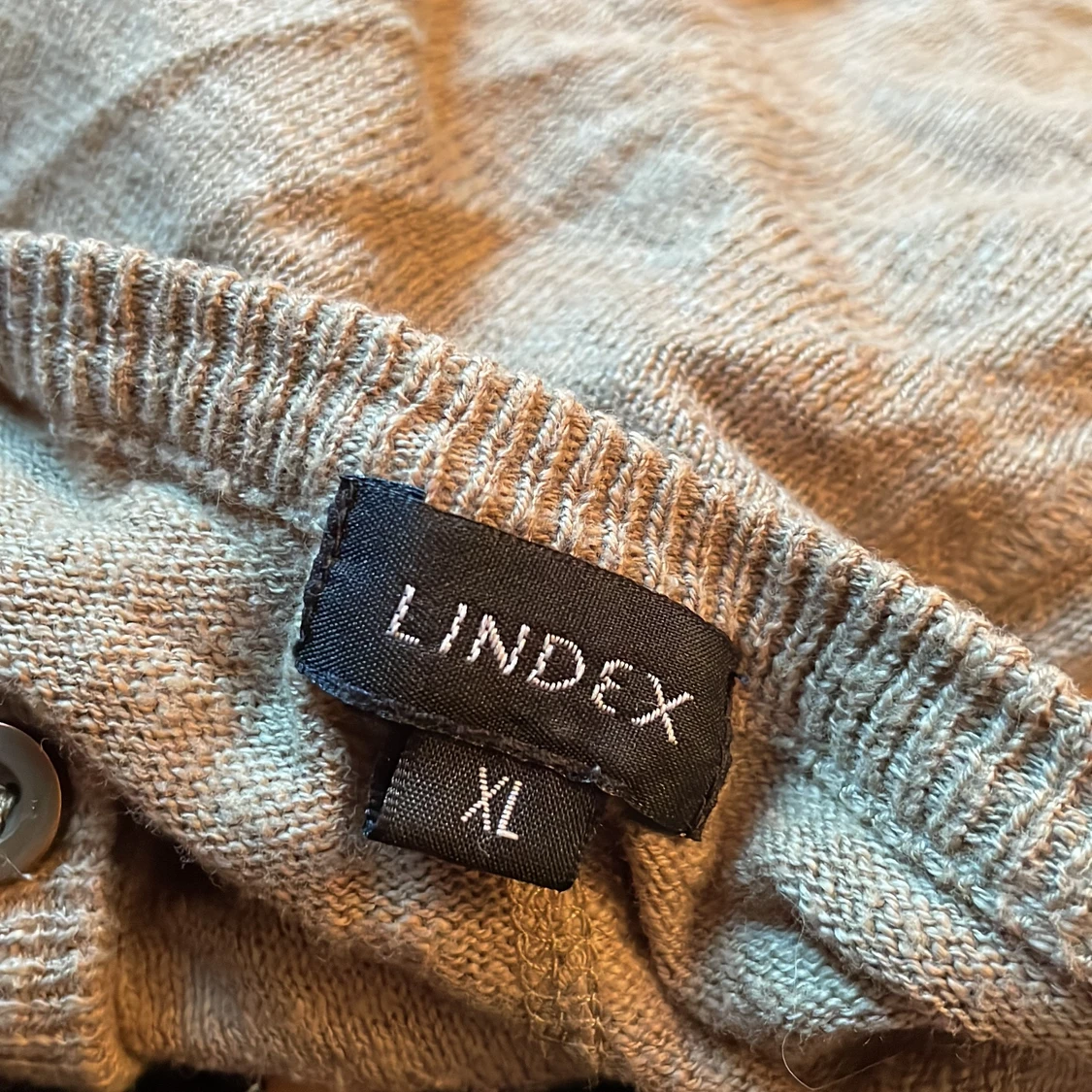 Grön finstickad kofta - 90