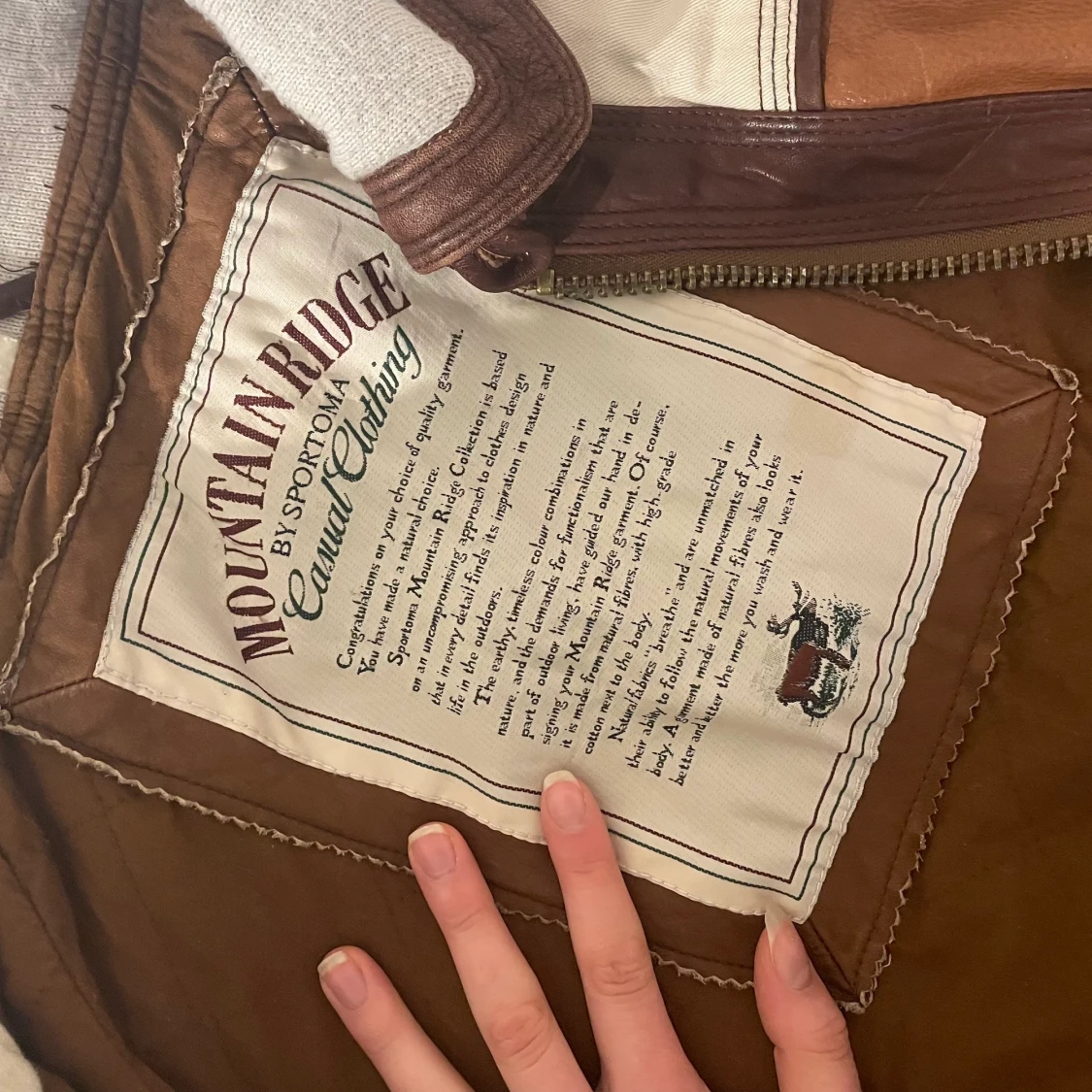 Vintage läderjacka - 91