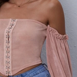 Topp - Shiny korsett topp passar xs/s 🌸