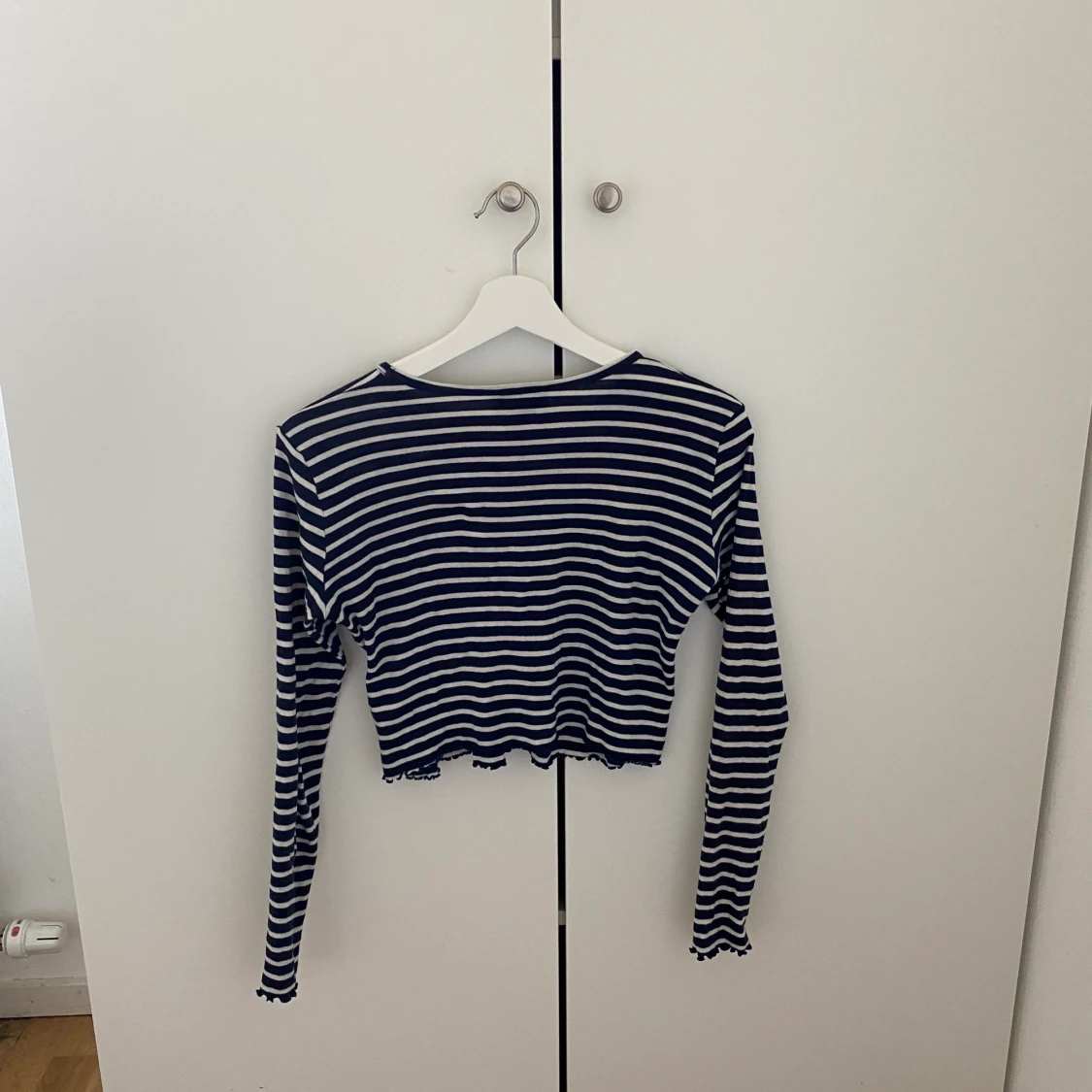 Randig långarmad t-shirt  - 90