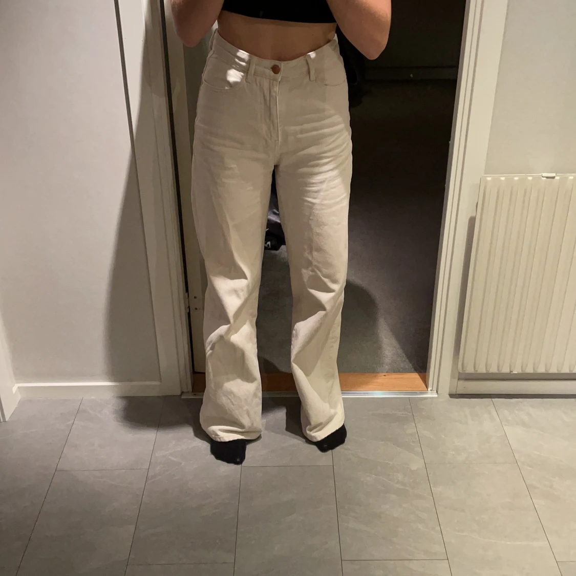 Beiga jeans från Lindex