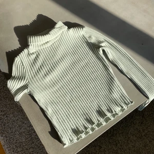 Polotröja mintgrön  - Snygg ribbad polotröja i mintgrön från Gina tricot! Säljer då den tyvärr inte kommer till användning! Storlek XS:)