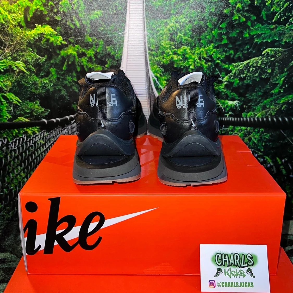 Nike x Sacai VaporWaffle Black Gum ♣️ - 91