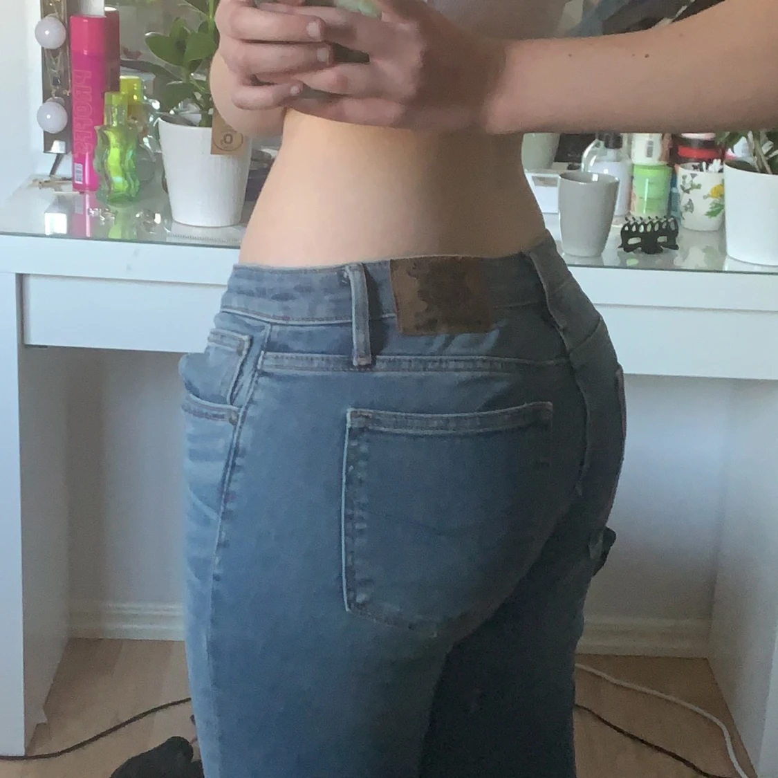 Lågmidjade bootcut jeans  - 90